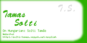 tamas solti business card